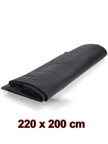 RUDE RIDER Vinyl Bettlaken 220x200cm schwarz