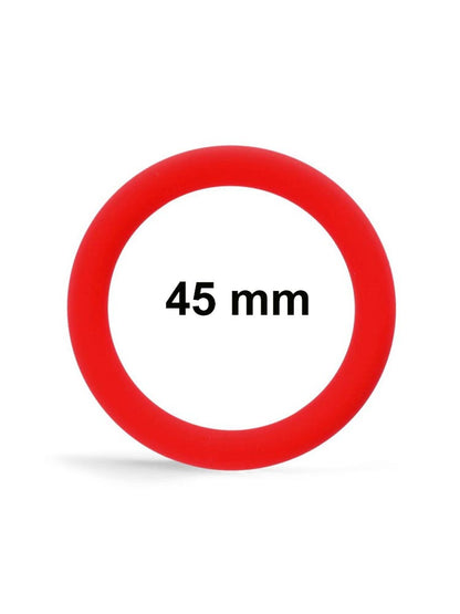 RUDE RIDER Cockring Silikon - rot 45mm