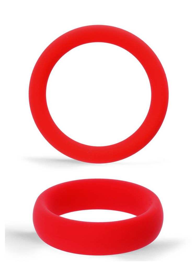 RUDE RIDER Cockring Silikon - rot 45mm