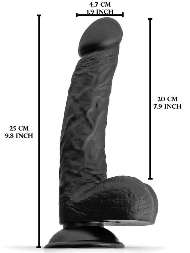 RUDE RIDER Realistic Dildo DIEGO - schwarz