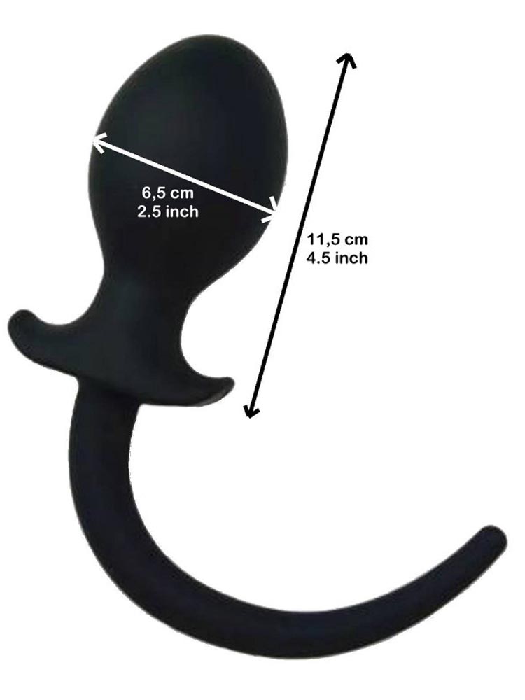RUDE RIDER DOGTAIL Plug large - schwarz