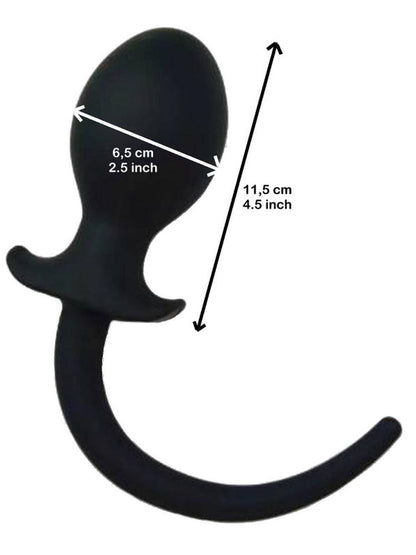 RUDE RIDER DOGTAIL Plug large - schwarz