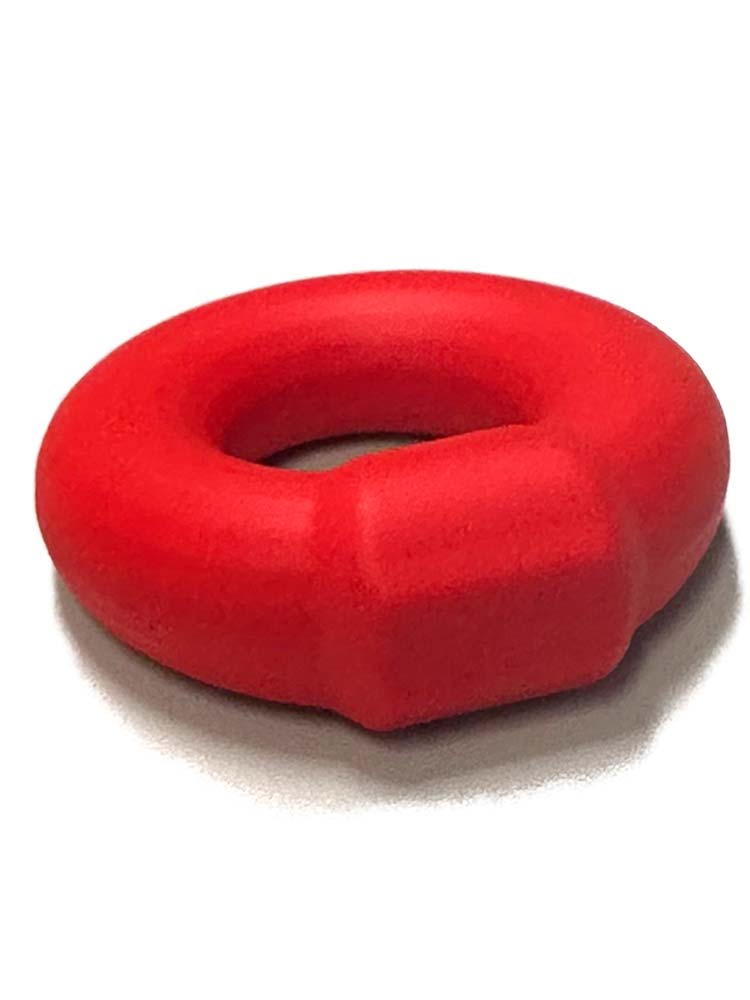 RUDE RIDER KNOB Cockring Silikon - rot