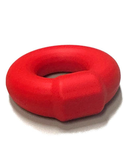 RUDE RIDER KNOB Cockring Silikon - rot