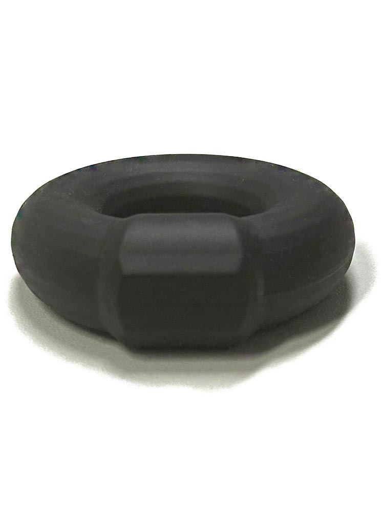 RUDE RIDER KNOB Cockring Silikon - schwarz