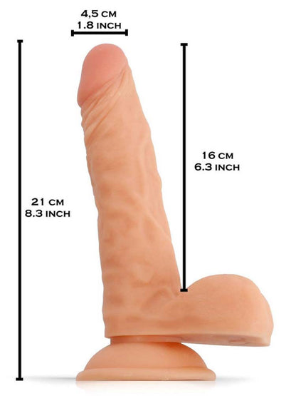 RUDE RIDER Realistic Dildo SILVAN - light