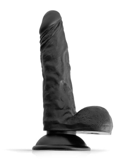 RUDE RIDER Realistic Dildo SILVAN - schwarz