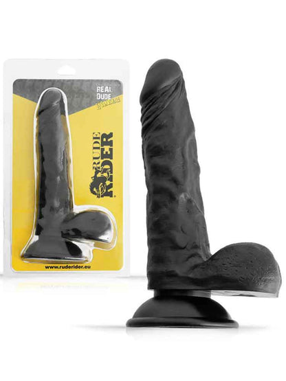 RUDE RIDER Realistic Dildo SILVAN - schwarz