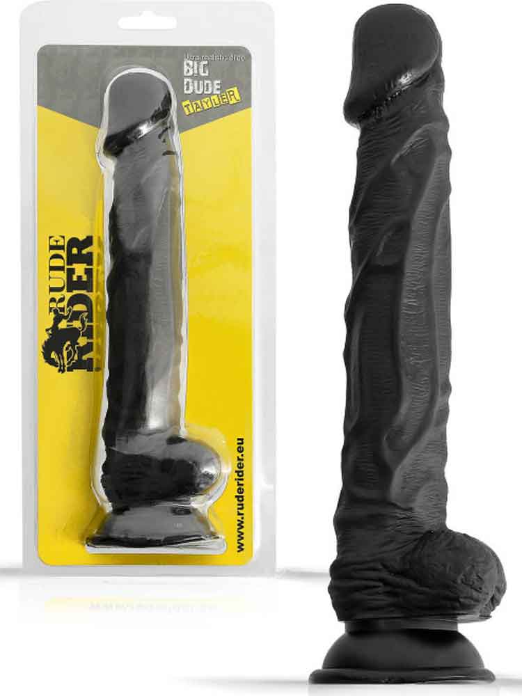 RUDE RIDER Realistic Dildo TAYLER - schwarz