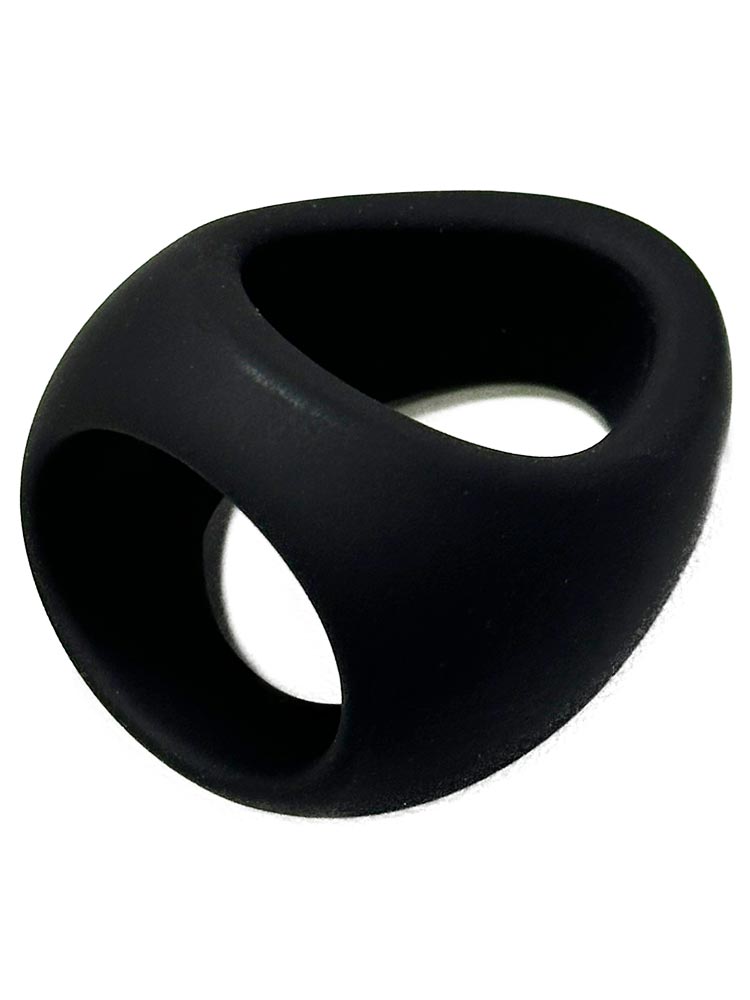 RUDE RIDER Waterdrop Silikon Cock-Ballring - schwarz