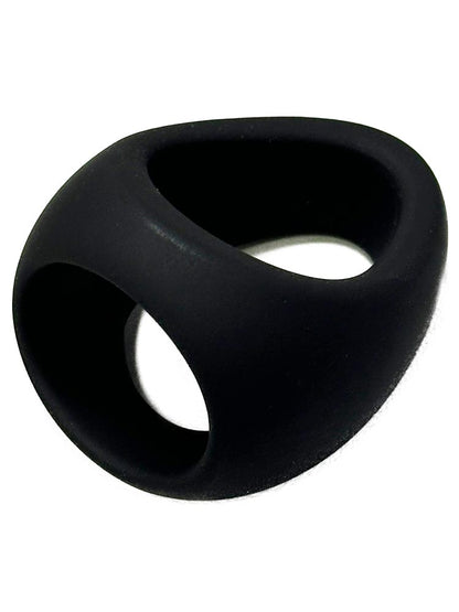 RUDE RIDER Waterdrop Silikon Cock-Ballring - schwarz