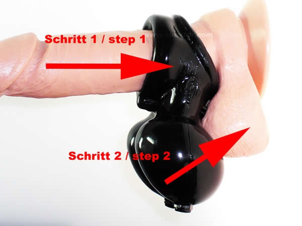 OXBALLS Cockring Sacksling 2, SCHWARZ