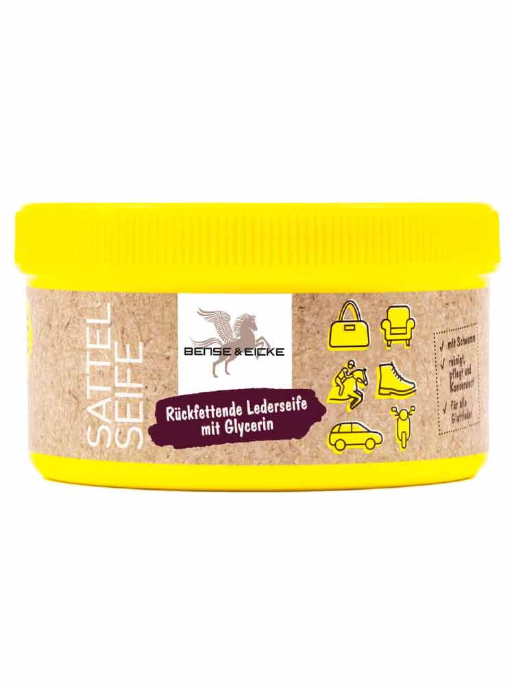 Sattelseife mit Schwamm