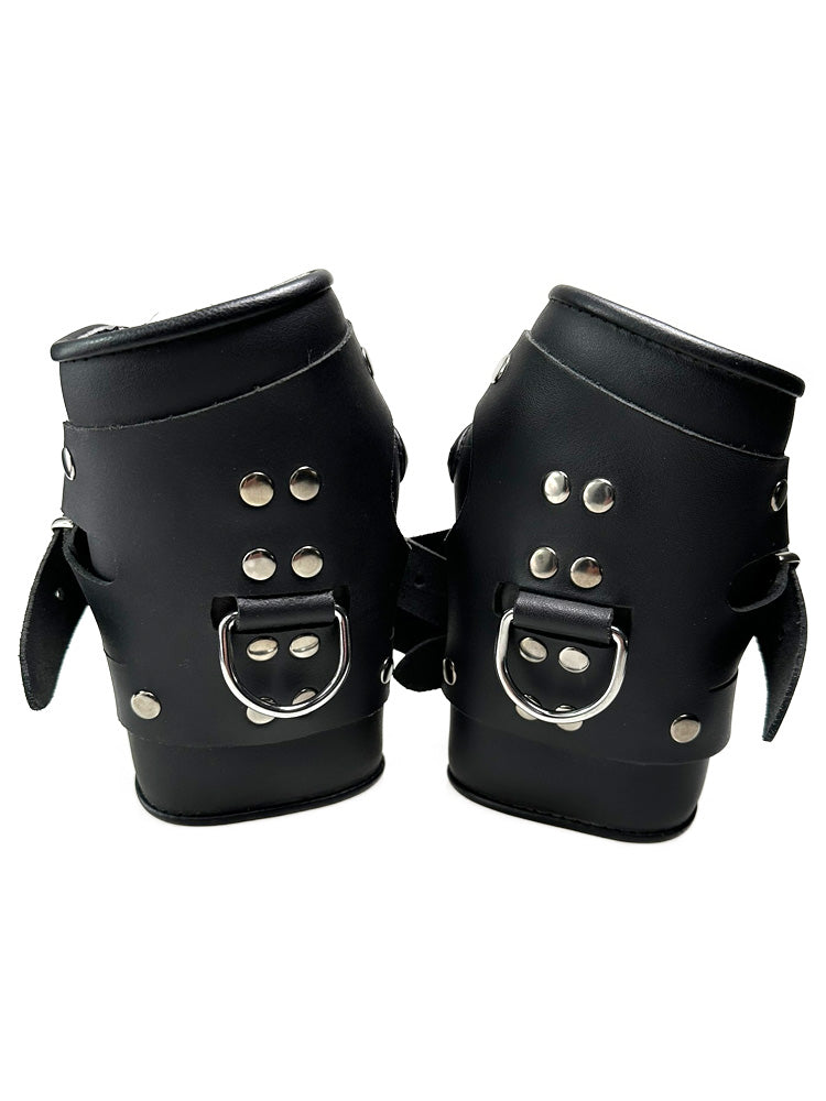 Hand-Hängefesseln Leder schwarz