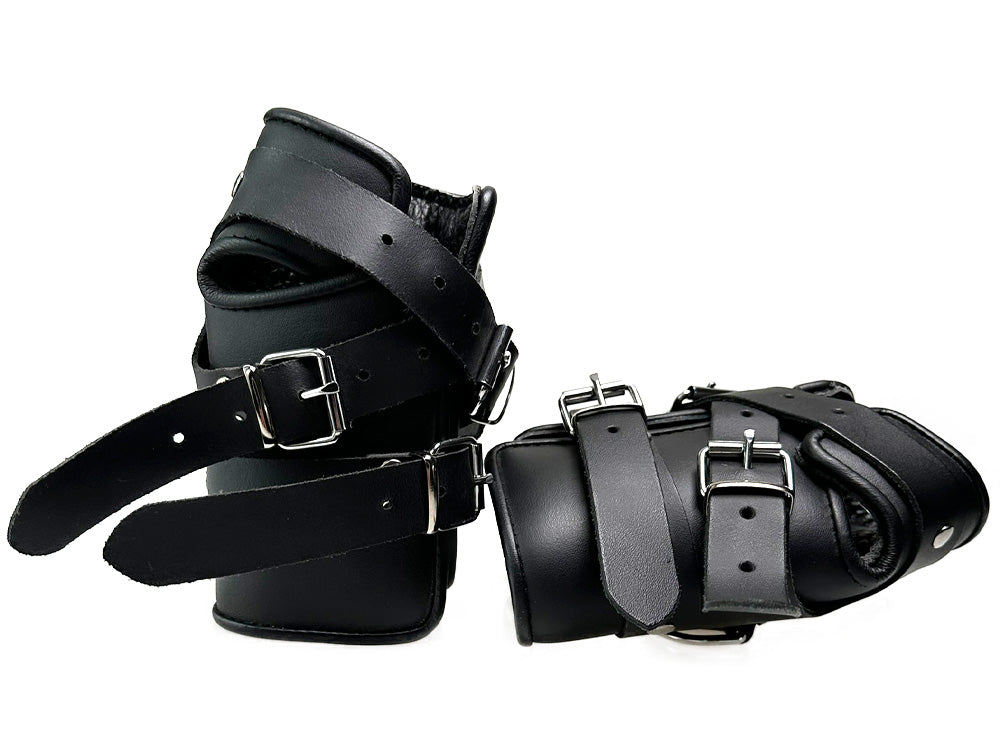 Hand-Hängefesseln Leder schwarz