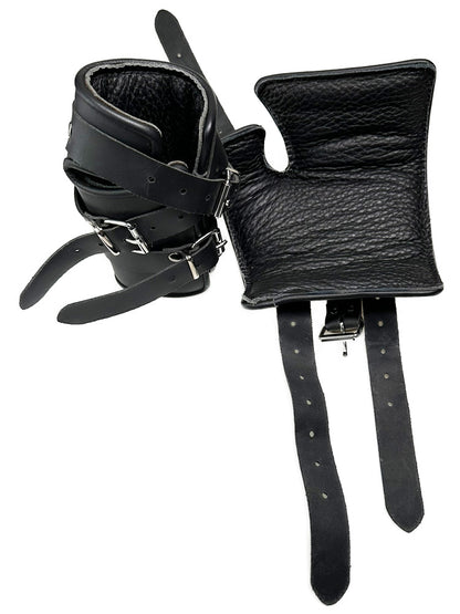 Hand-Hängefesseln Leder schwarz