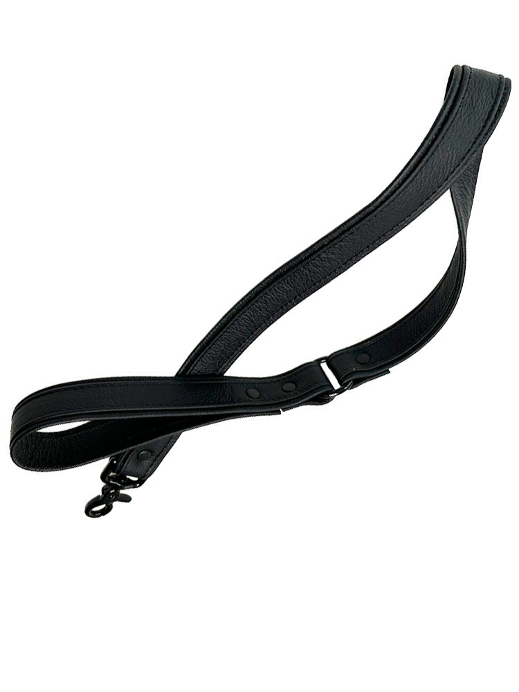 Lederleine 95 cm schwarz