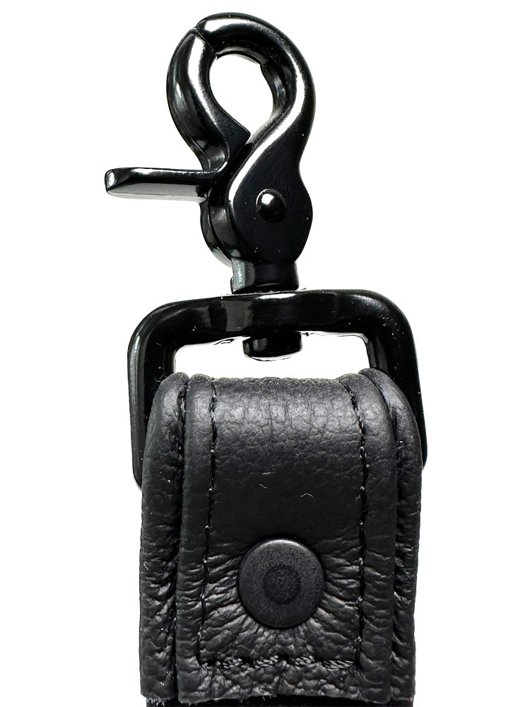 Lederleine 95 cm schwarz