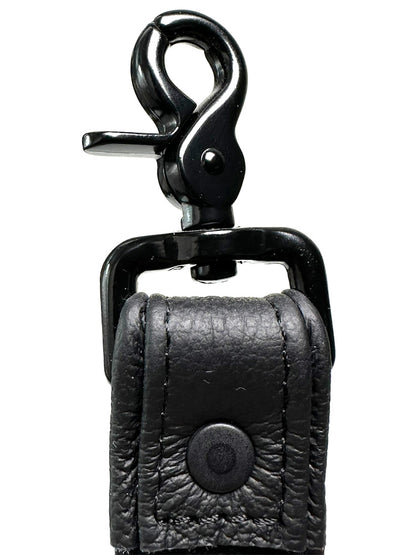 Lederleine 95 cm schwarz