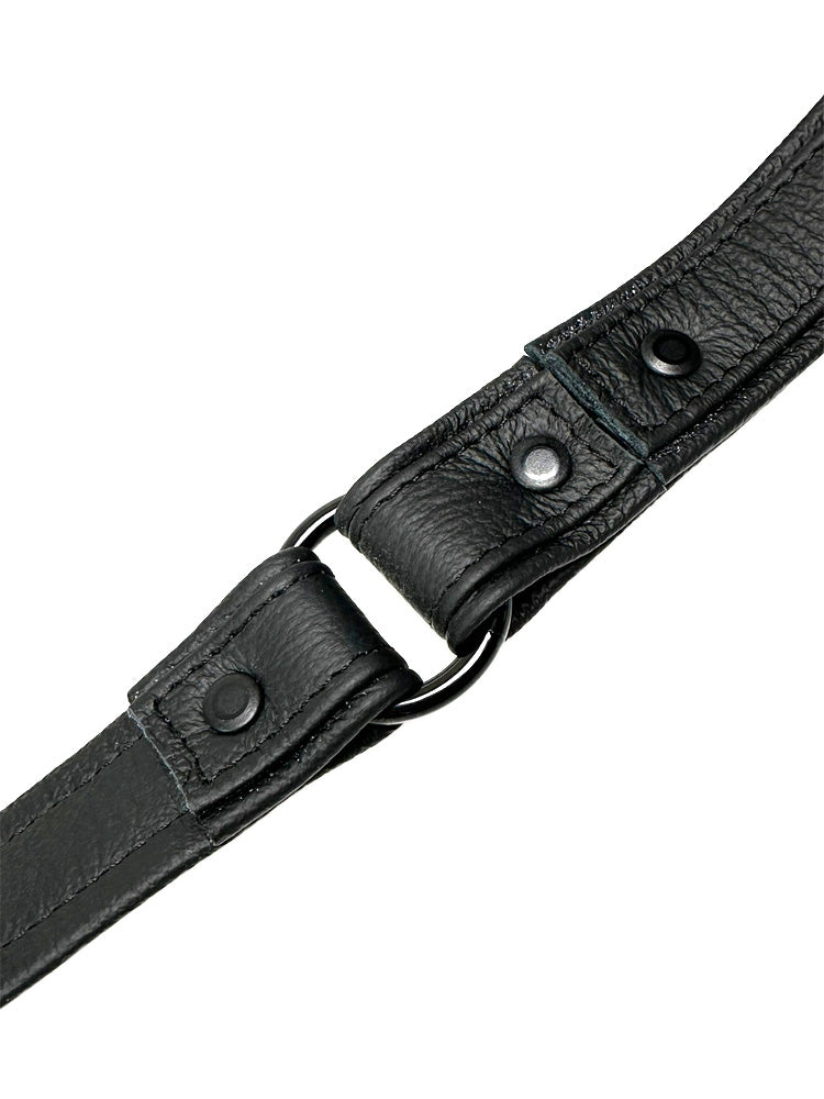 Lederleine 95 cm schwarz