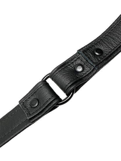 Lederleine 95 cm schwarz