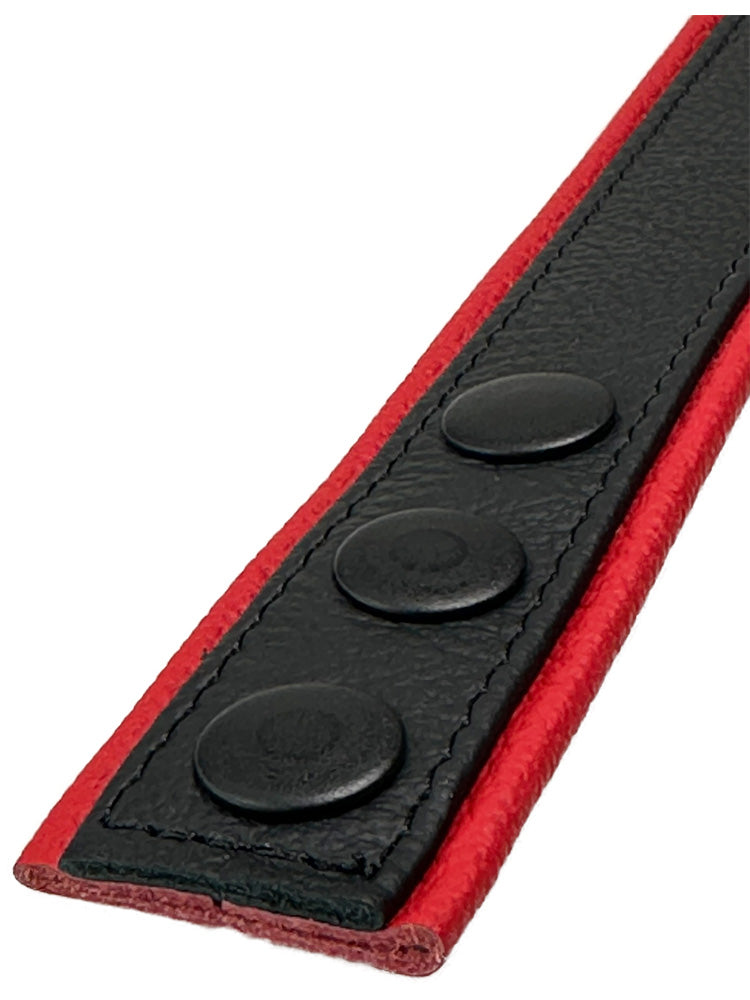 SAXOS Bizeps-Band Oberarmband 3cm schwarz-rot