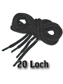 Schnürsenkel für 20 Loch - Boots bzw. Stiefel SCHWARZ