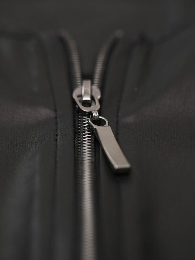 Weste mit Taschen CAMILLO Wetlook schwarz