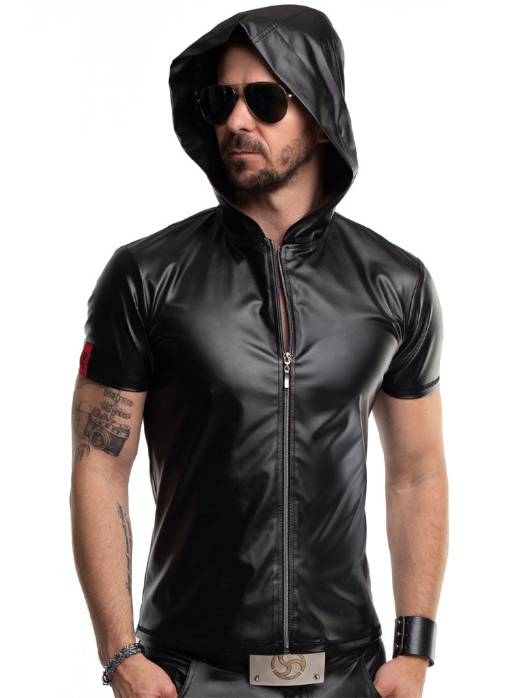 T-Shirt ETTORE mit Hoody Kurzarm