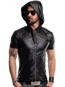 T-Shirt ETTORE mit Hoody Kurzarm