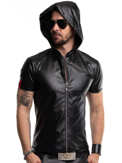 T-Shirt ETTORE mit Hoody Kurzarm
