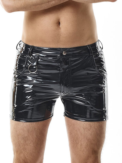 Hose FABIANO PVC Shorts schwarz