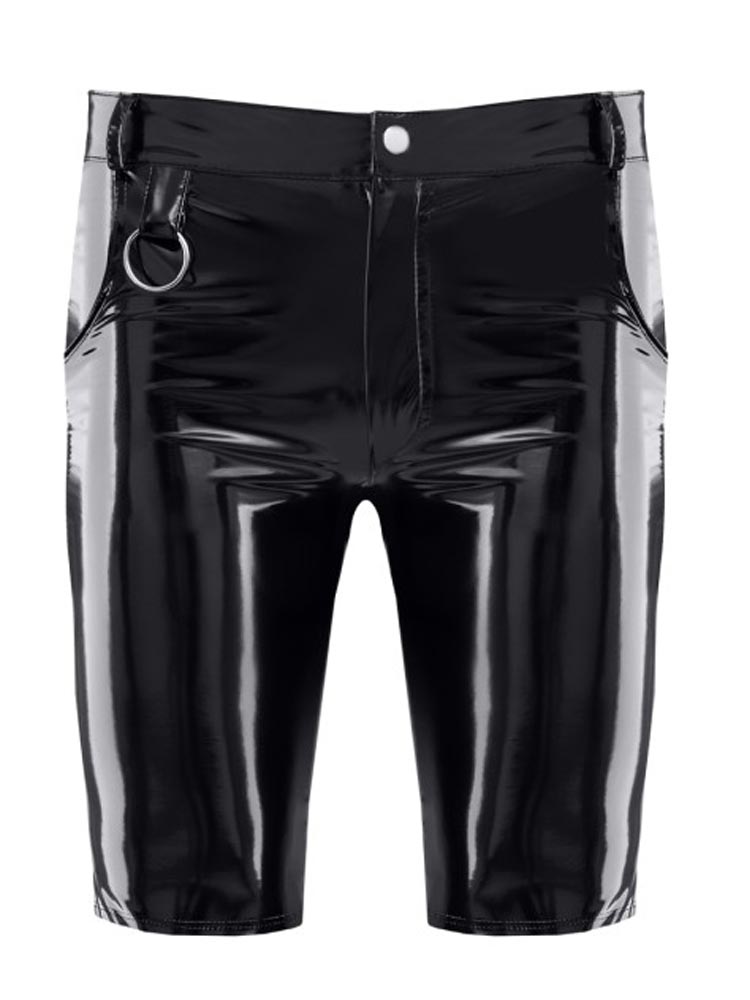 Hose PIERO PVC kurz schwarz