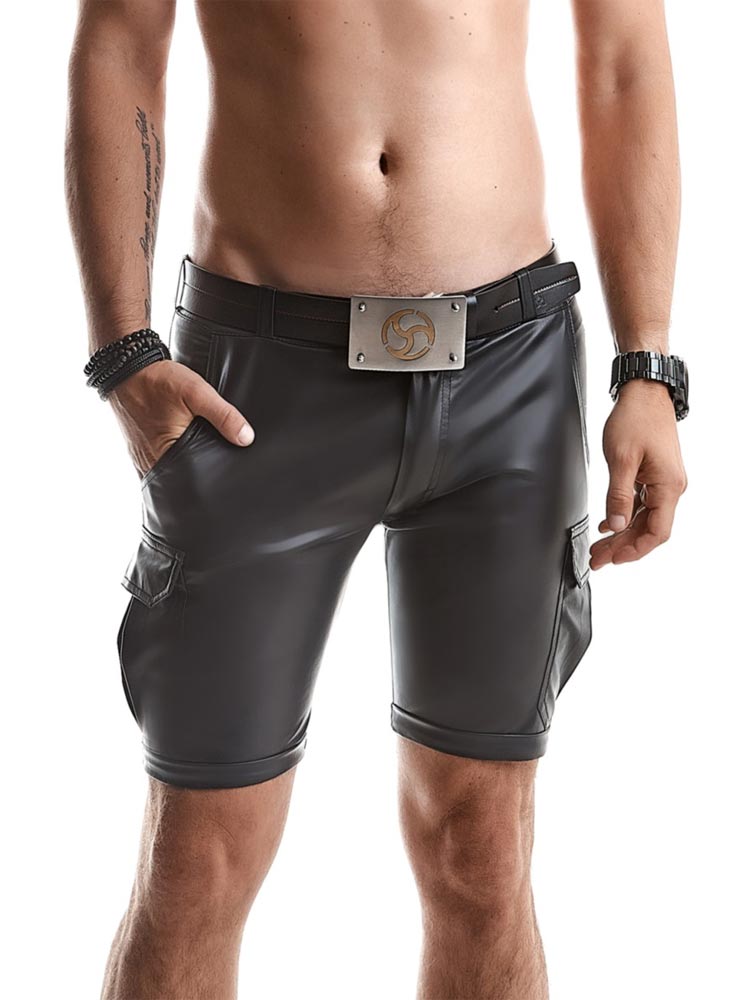 Army-Shorts LORENZO Wetlook schwarz