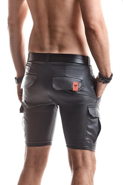 Army-Shorts LORENZO Wetlook schwarz