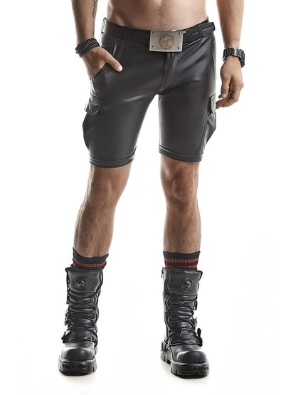 Army-Shorts LORENZO Wetlook schwarz