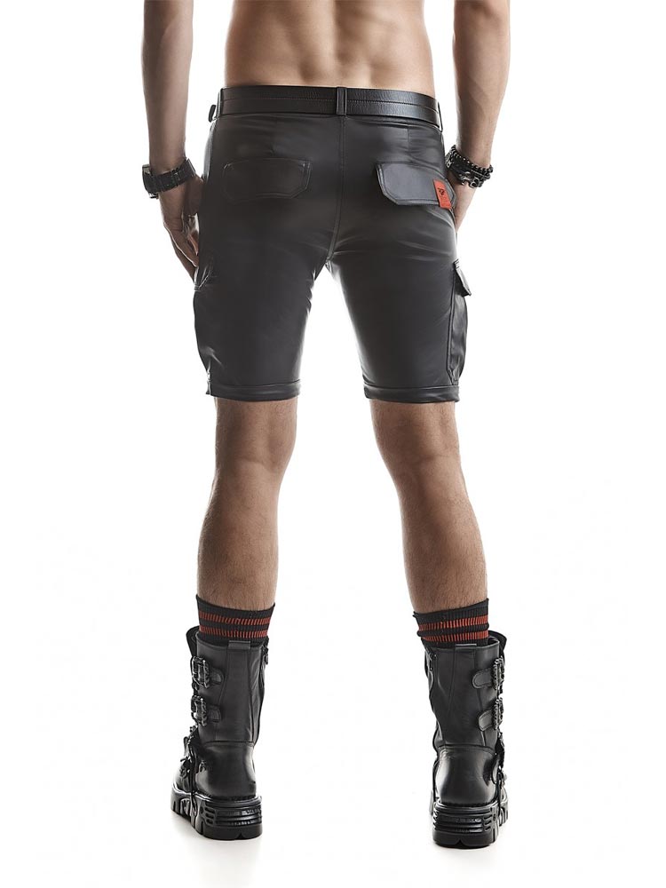 Army-Shorts LORENZO Wetlook schwarz