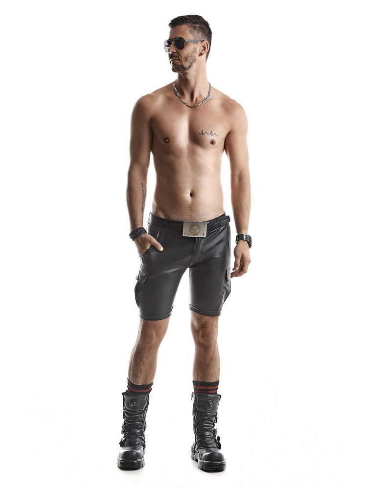 Army-Shorts LORENZO Wetlook schwarz