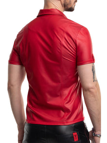 Polohemd MAURICIO mit Zip rot