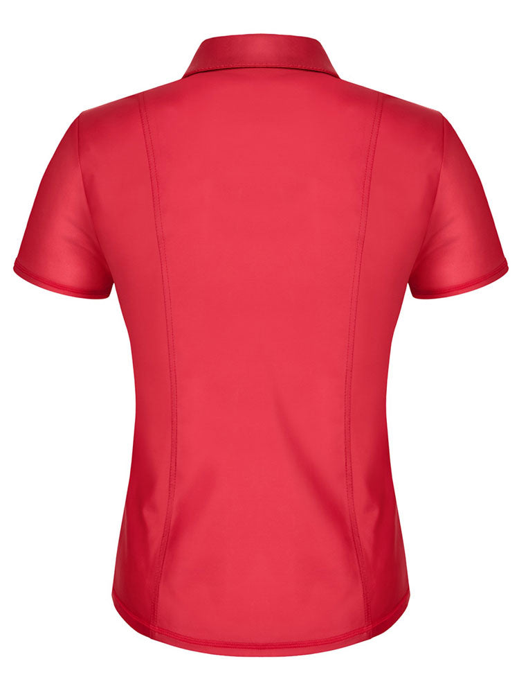 Polohemd MAURICIO mit Zip rot