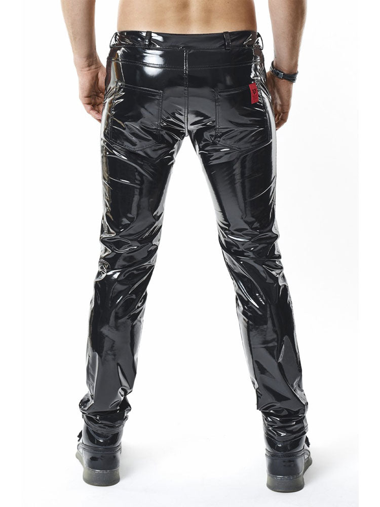 Hose PIERO PVC lang schwarz