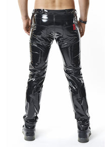 Hose PIERO PVC lang schwarz