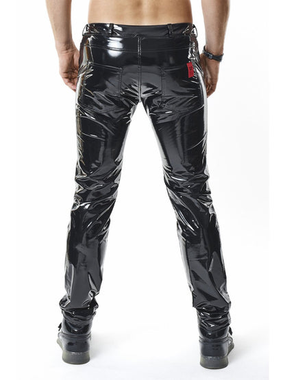 Hose PIERO PVC lang schwarz