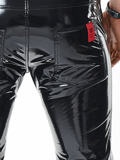 Hose PIERO PVC lang schwarz