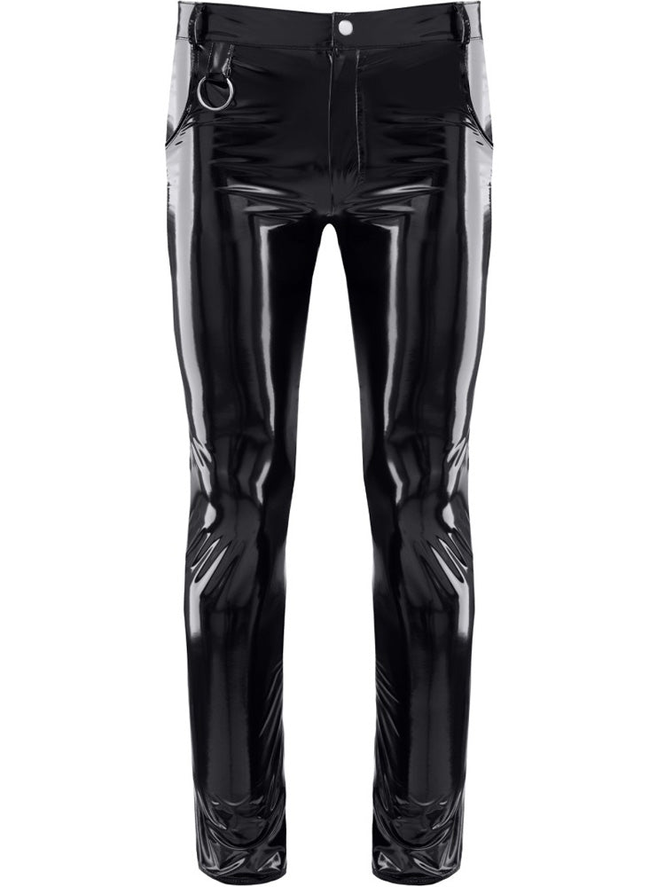 Hose PIERO PVC lang schwarz
