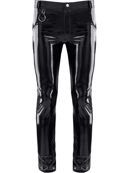 Hose PIERO PVC lang schwarz