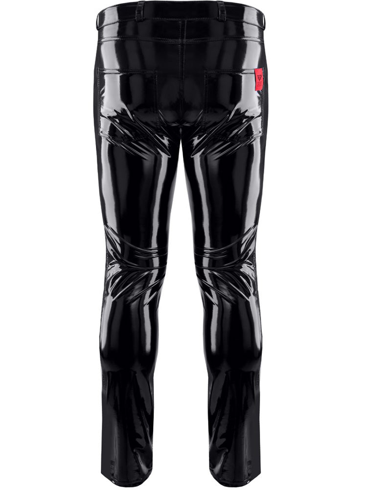 Hose PIERO PVC lang schwarz