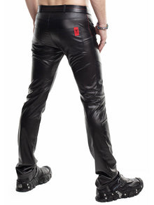 Hose VITALE Wetlook schwarz