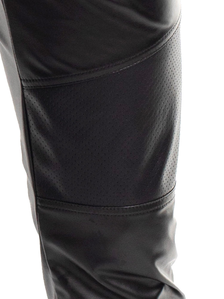 Hose VITALE Wetlook schwarz