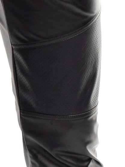 Hose VITALE Wetlook schwarz